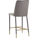 Klaus 41.75 inch Gunmetal / Flint Grey / Napa Taupe Counter Stool